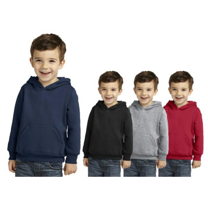 JAKET HOODIE ANAK  polos .size S-M- usia 7-8 thn 9-10 thn 11-12 thn