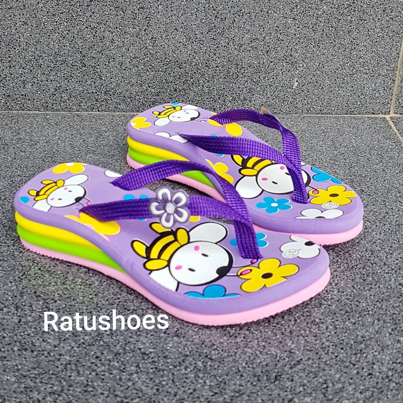 Sandal Anak Perempuan Karakter lebah usia tk/sd sz26-35