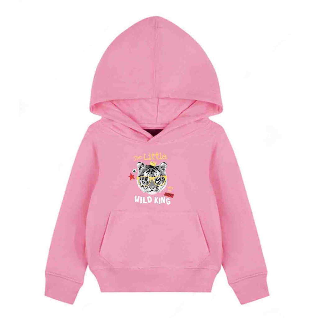 Hoodie Anak Wild King Sweater Pakaian Fleece Anak M - XL