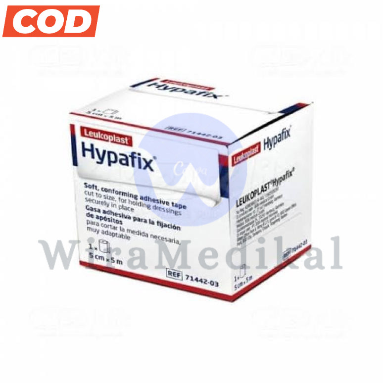 Leukoplast Hypafix 5cmx5m / Leukoplast Hypafix BSN / Plester penutup luka anti air