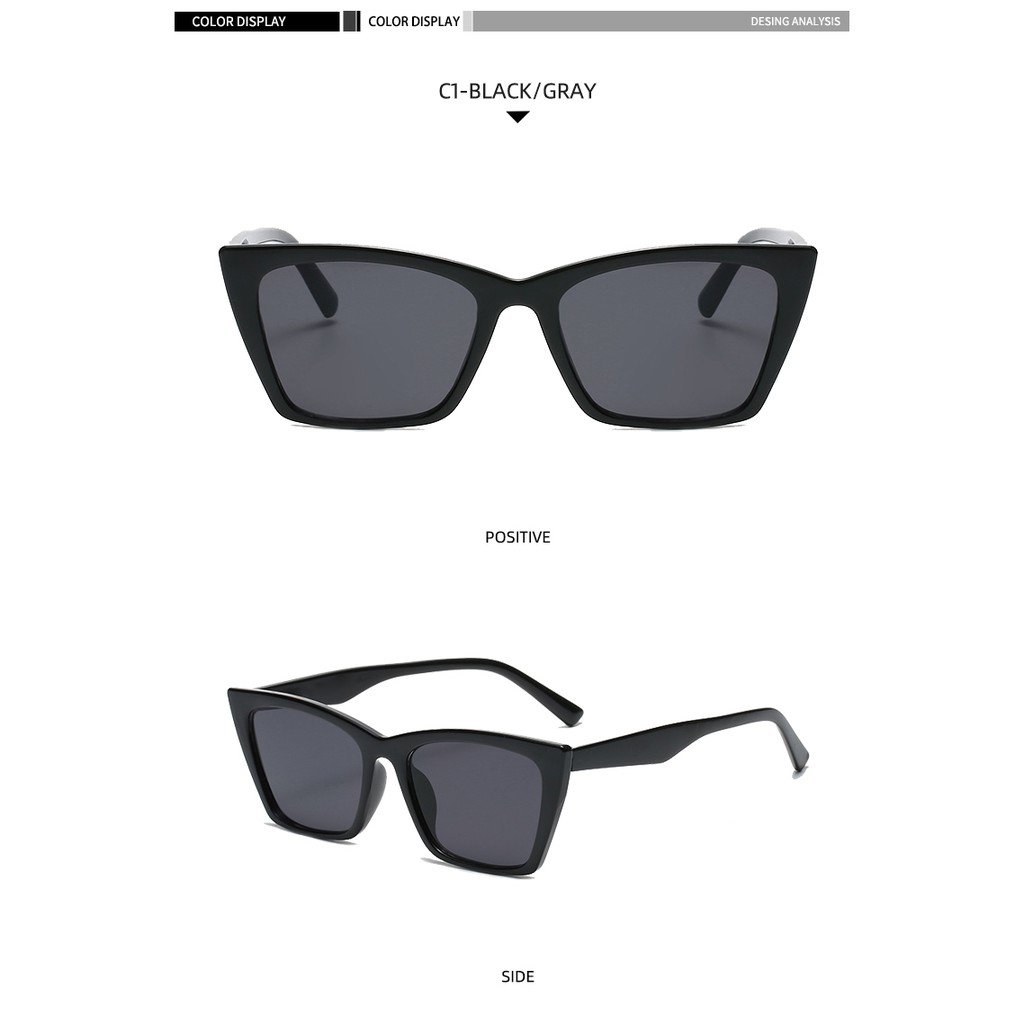 2021 new cat's eye ins big frame Korean fashion sunglasses