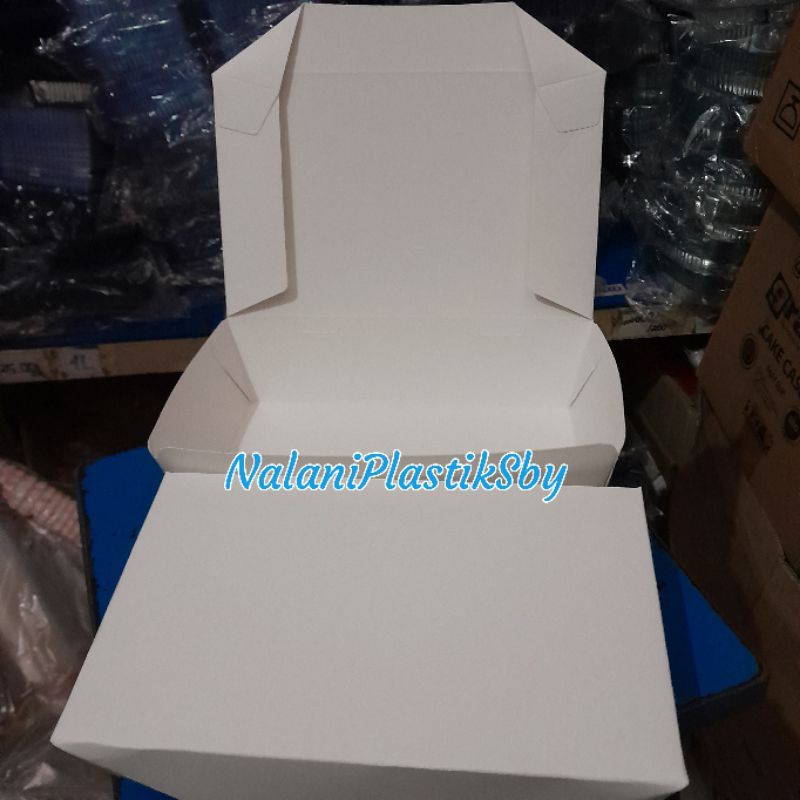 PAPER LUNCH BOX PUTIH KEMASAN BIJIAN