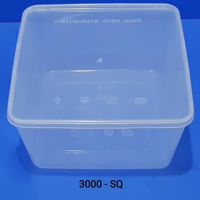 THINWALL KOTAK 3000ML SQ FOOD CONTAINER