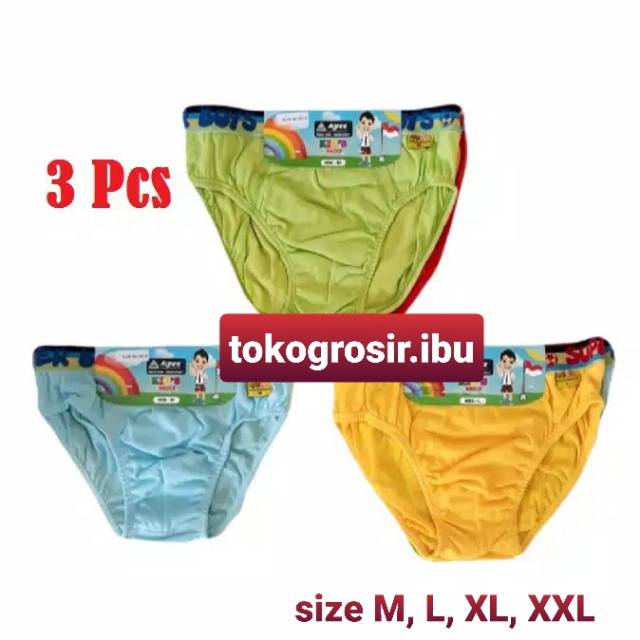 3 PCS CELANA DALAM ANAK COWOK AGREE KIDS / CD ANAK LAKI LAKI AGREE / CELANA DALAM ANAK