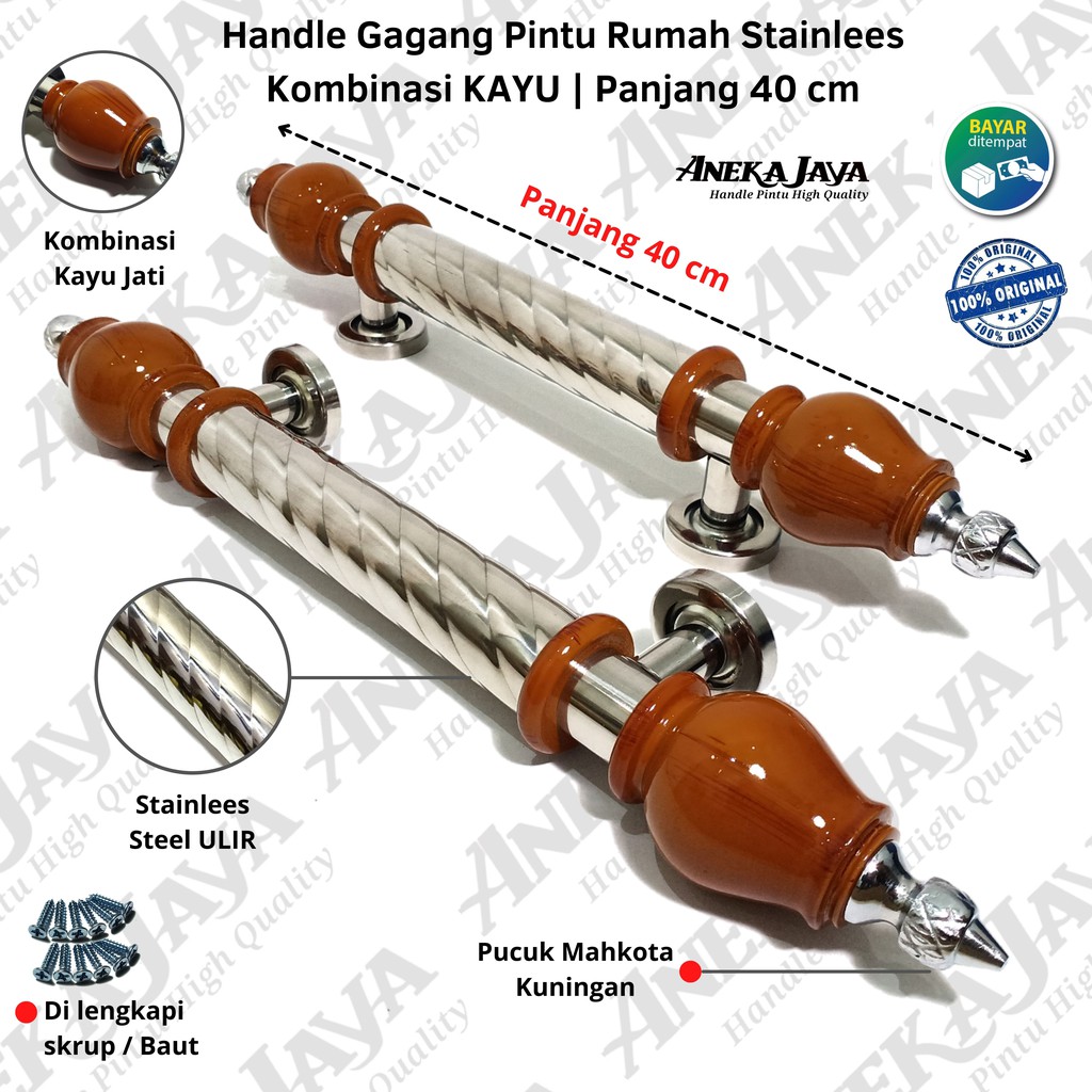 Handle Pintu rumah 40 cm &amp; 50 cm  / Tarikan Pintu / Pegangan Pintu minimalis