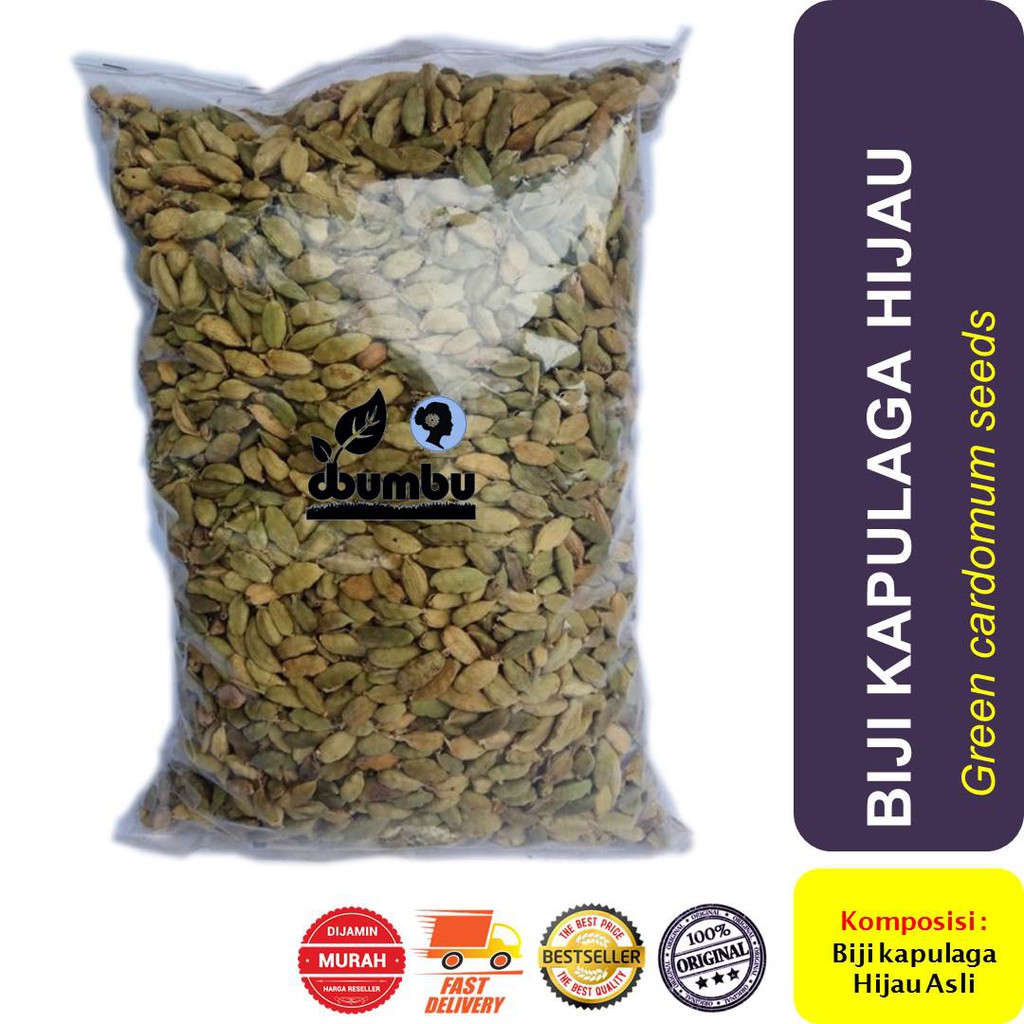 

Biji Kapulaga Hijau 1000 gram / Green Cardomum