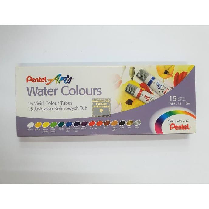 

PENTEL WATER COLOR 15 WARNA ( CAT AIR )