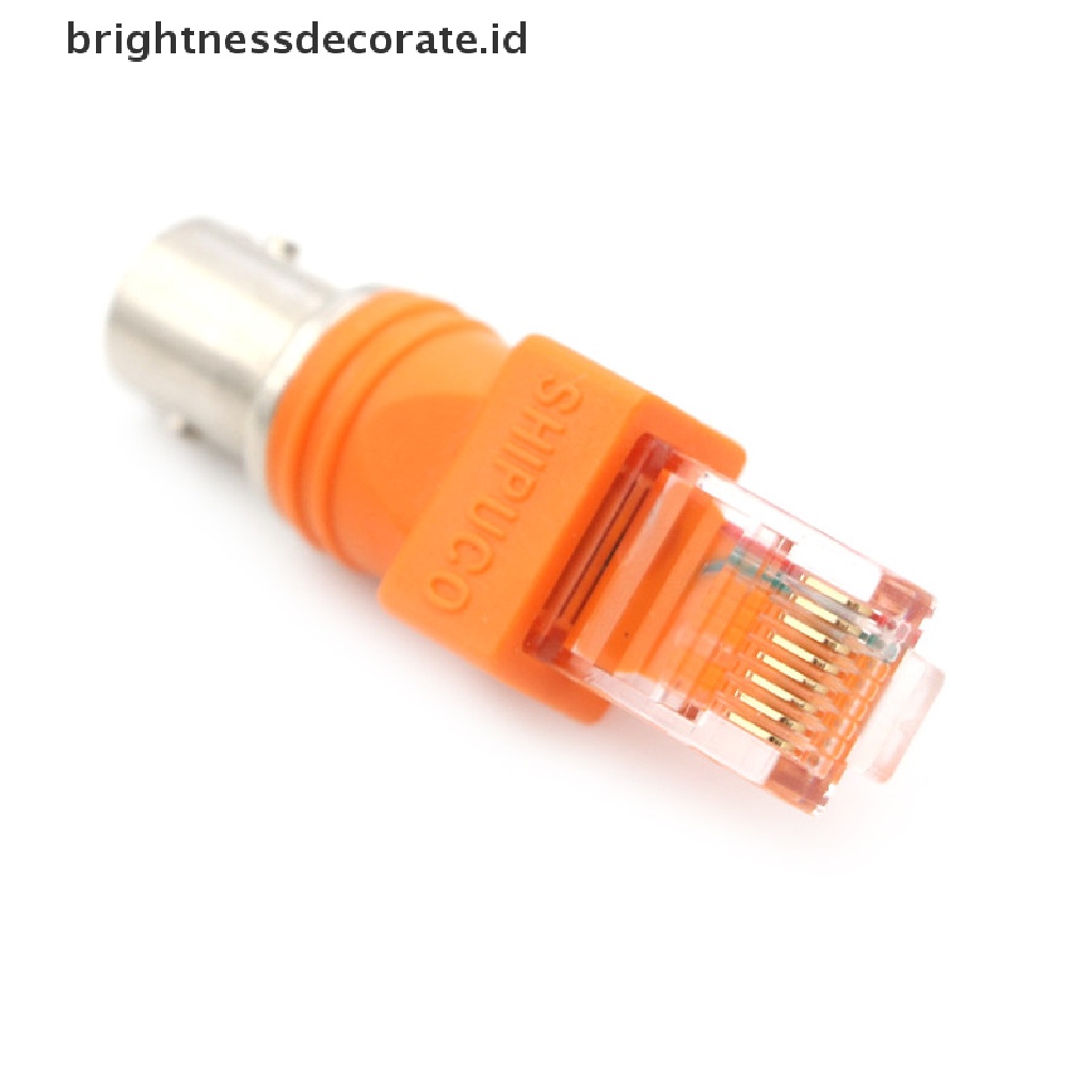 Adapter Konektor Bnc Female Ke Rj45 Male Coaxial Barrel Coupler Rj45