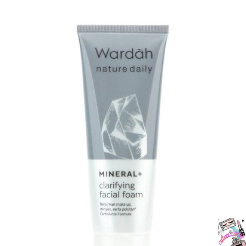 ☃️Cutezz_ching1☃️Wardah Nature Daily Mineral+Clarifying Facial Foam 100ml.