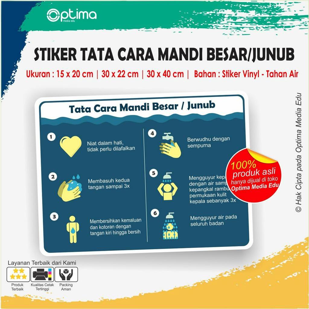 

Stiker Tata Cara Mandi Besar / Junub Anti Air