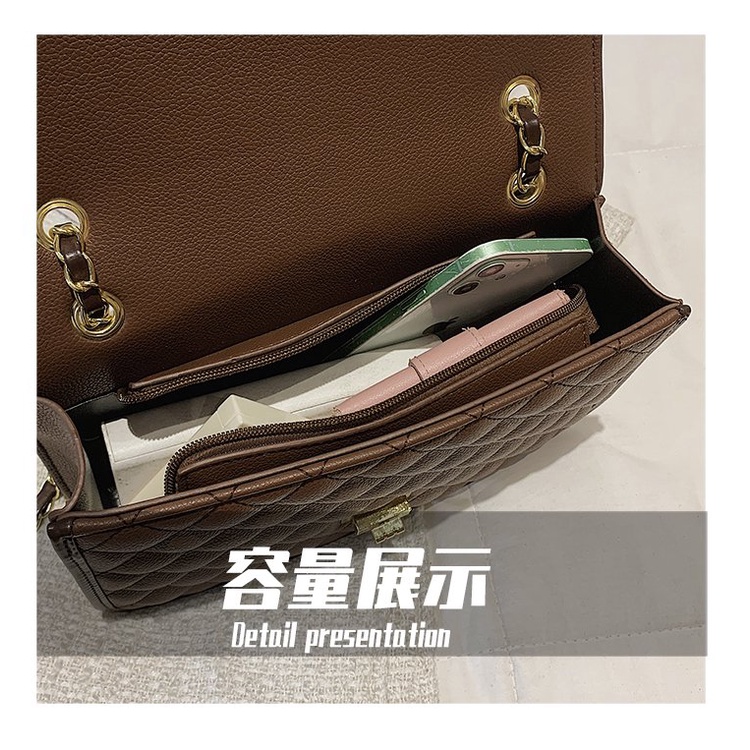 BJ61216 - BLACK/COFFEE/KHAKI - TAS BAHU SHOULDERBAG SLEMPANG TALI RANTAI CLUTCH PESTA WANITA FASHION IMPORT MODIS ELEGAN TERMURAH TERLARIS TERBARU BAGSTORE JAKARTA TAS BATAM ZC1216