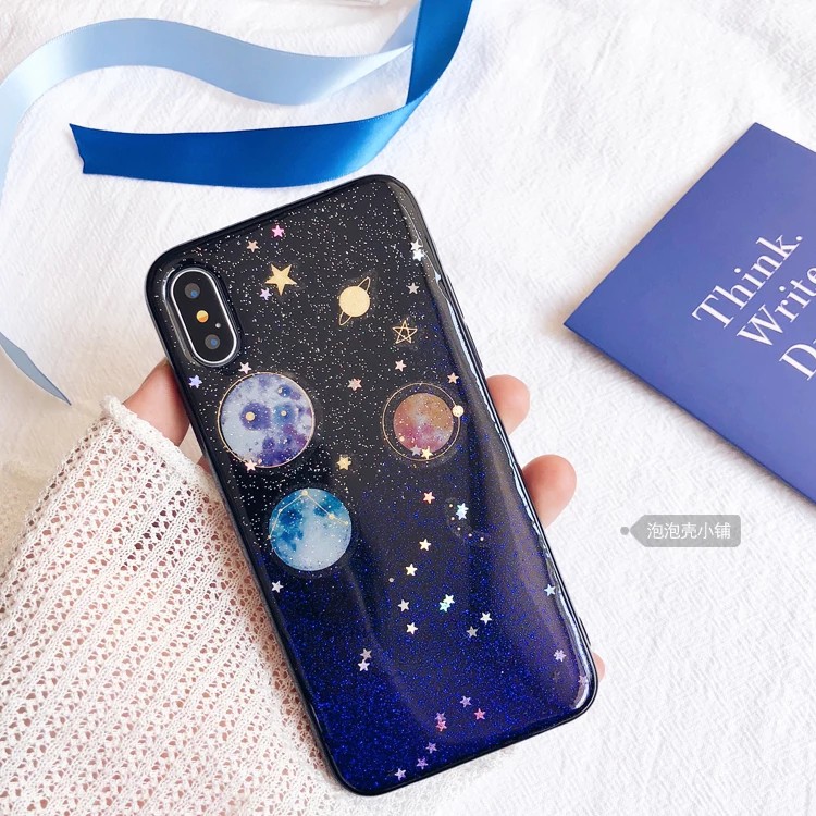 Samsung S10 S10+ PLUS M20 J2 Prime BLUE GALAXY Hard Case Casing Cover