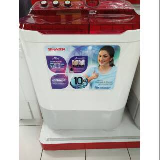 Mesin Cuci Sharp Es T1090 2 Tabung 10kg Free Ongkir Bekasi Cikarang Cibitung Shopee Indonesia