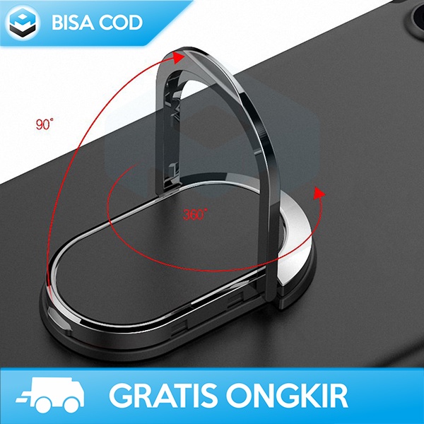 RING SMARTPHONE SPINNER TEMAT JARI HP ELEGAN 360 DERAJAT MAGNETIC ABS