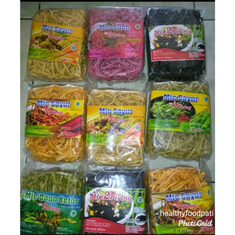 

Mie Sayur dan Buah 2 Piring