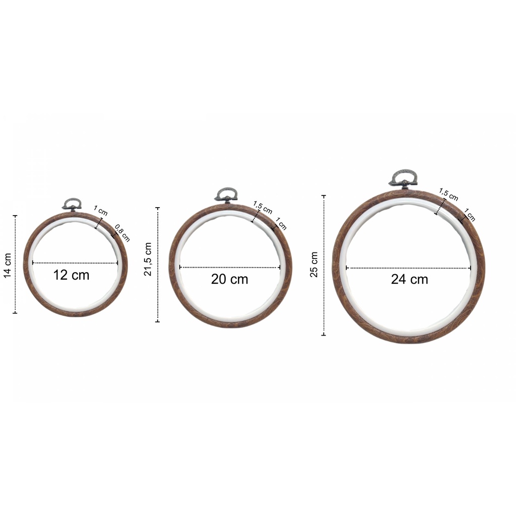 Embroidery Hoop Frame Imitate Wood | Stretch Cross Stitch Tool | Sulam