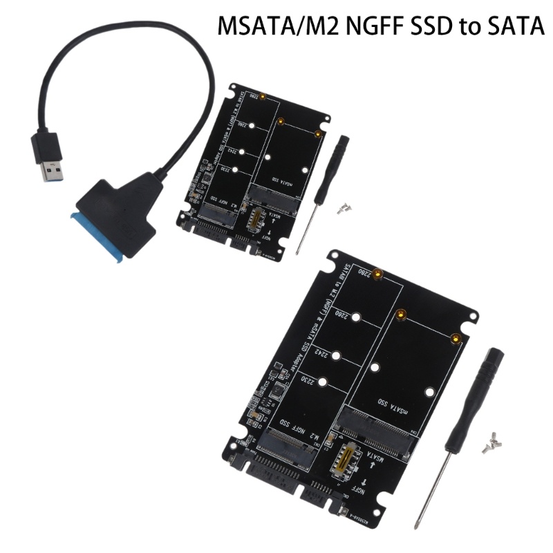 Btsg mSATA Atau Untuk M.2 NGFF SSD Ke Adaptor 2.5-Inch Untuk Bracket Frame w/Aluminium