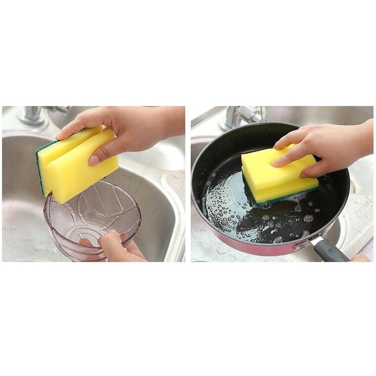 𝘈𝘉𝘎✰ Spons Spon Dapur Alat Pembersih Mencuci Piring Sabut Gosok Sponge Pad Sikat Cuci Piring 1181