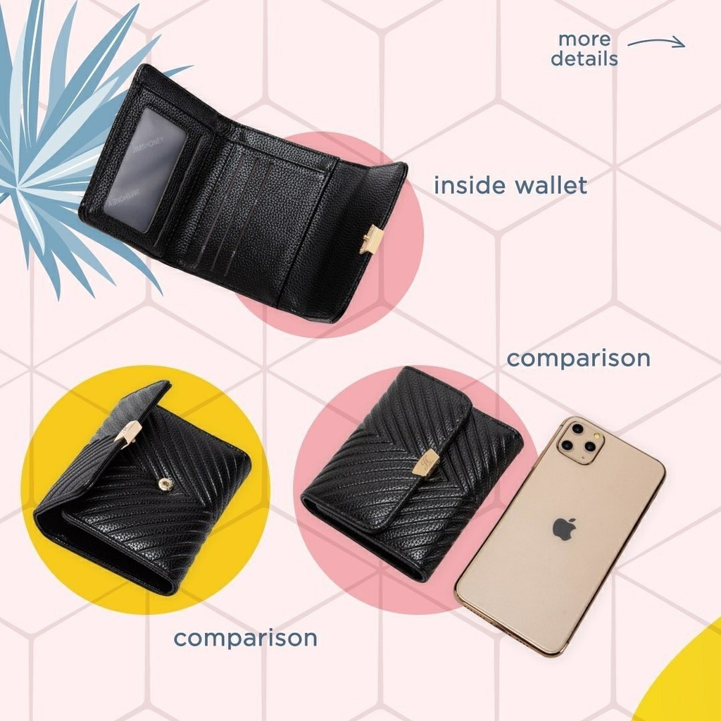 DOMPET WANITA JIMS HONEY ELICA WALLET DISTRIBUTOR RESMI Dompet Lipat Kecil Unik