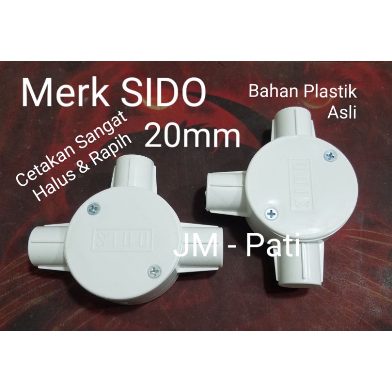 SIDO T - DUS Putih 20mm