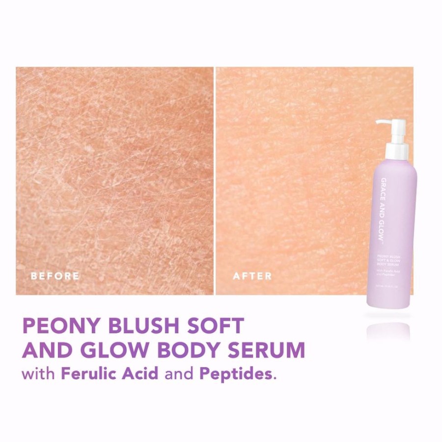 ★ BB ★ Grace and Glow Peony Blush Bright &amp; Glow Body Serum For Anti Blemish and Skin Barrier Ferulic Acid + Peptides - Body Serum