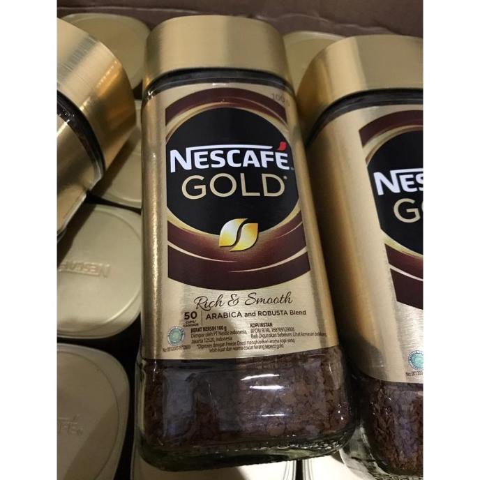 

Nescafe Gold Rich & Smooth 100gr 100g 100 g Kemasan Baru Import Nestle