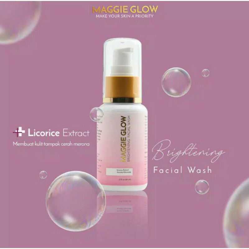 MAGGIE GLOW WHITENING FACIAL WASH | MAGGIE GLOW