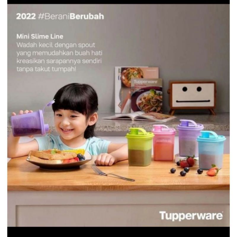 mini slime line 350ml Tupperware (1pc)