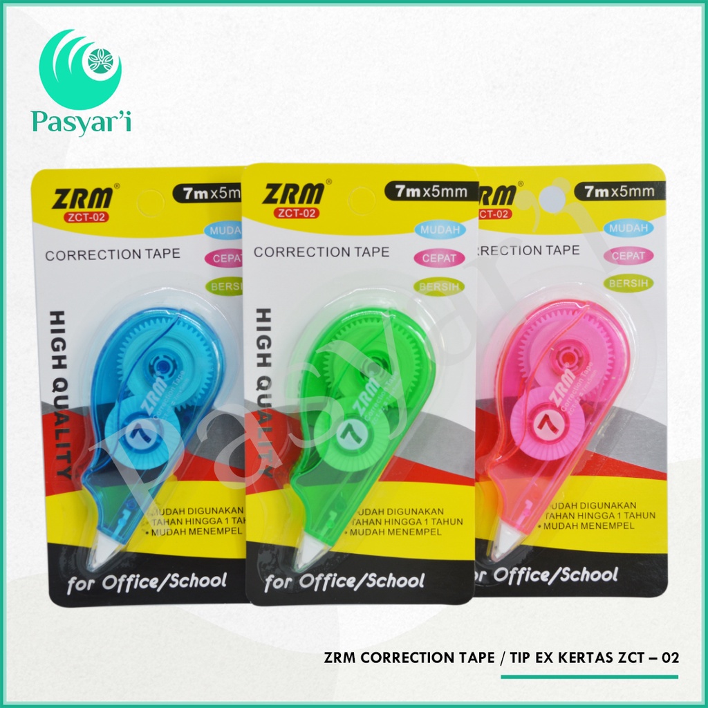 

ZRM Correction Tape / Tip ex kertas ZCT – 02