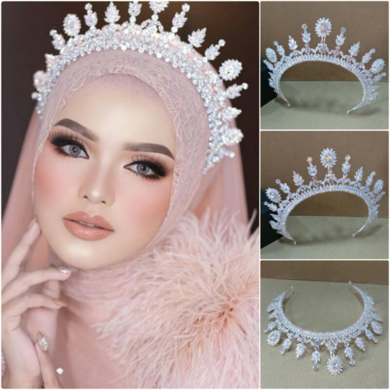 mahkota crown zircon mahkota wedding mahkota pengantin