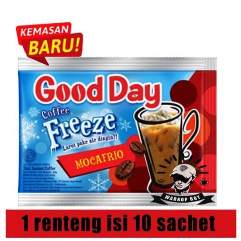 

Good day freeze mocafrio 30gr 1 renceng isi 10