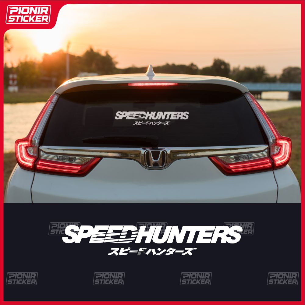 Stiker Mobil Speed Hunter cutting sticker huruf kanji