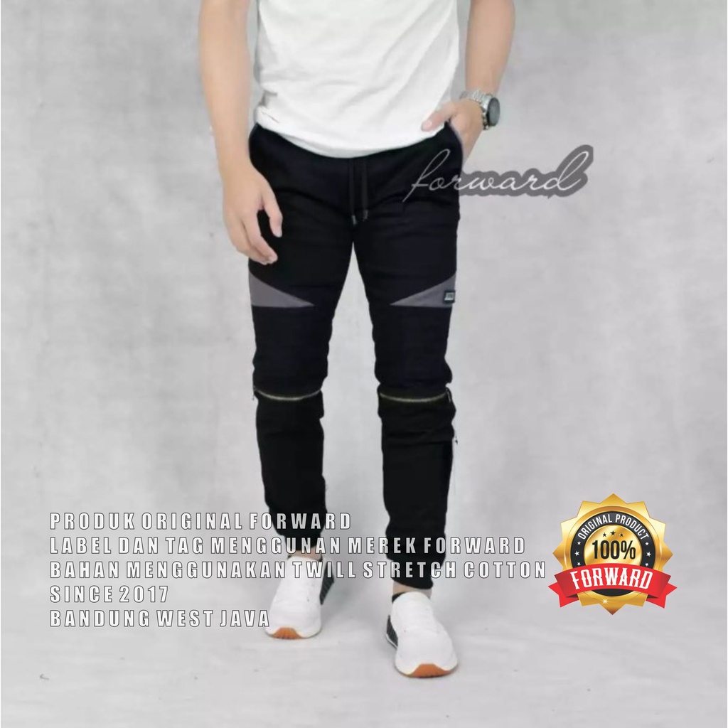Celana Panjang Chino Jogger Cargo Pria FORWARDSYSTEM