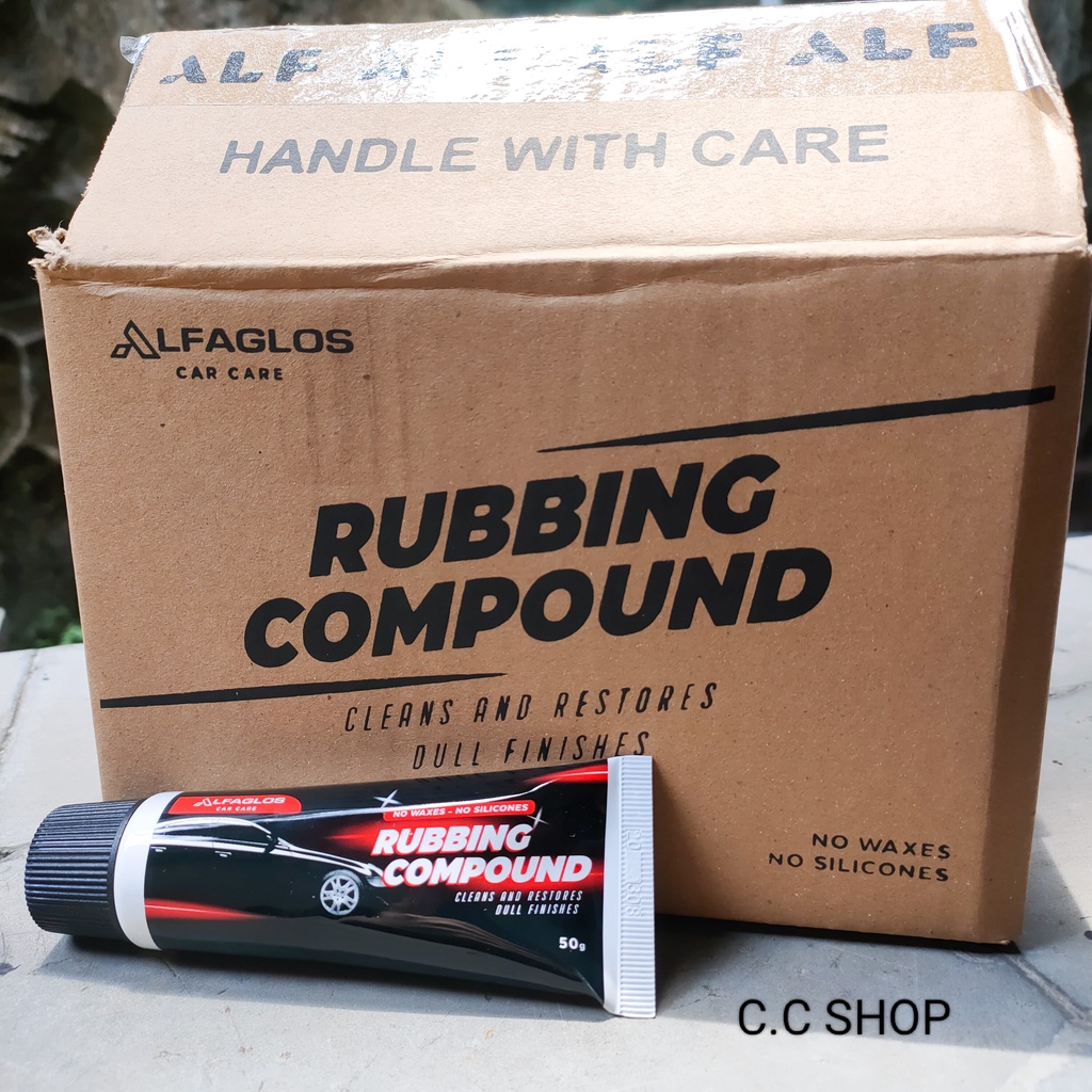 1 DOZEN Compound Alfaglos Rubbing Tube (50gr) / Kompon Mobil Motor Alfa Odol 50 gr / Compound ALF Pe