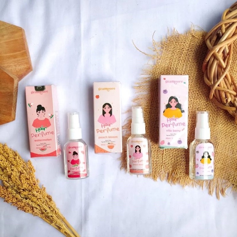 Hair Parfume GEAMOORE 30ML BPOM / GROSIR Parfume GEAMOORE / Parfum rambut wanita