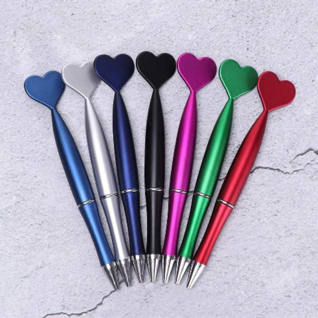 

1 Pc Cute Heart 1.0 Mm Pulpen Kreatif Pulpen Indah Putri Duyung Ekor Bola Pena