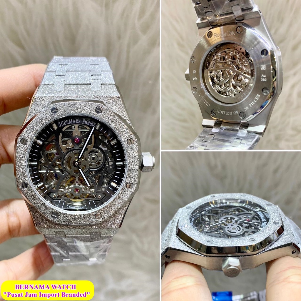 PROMO  JAM TANGAN 4UD3M4R5 P16U3T TOURBILLON MATIC 41MM JAM TANGAN MEWAH EDISI TERBATAS GARANSI 1 TA