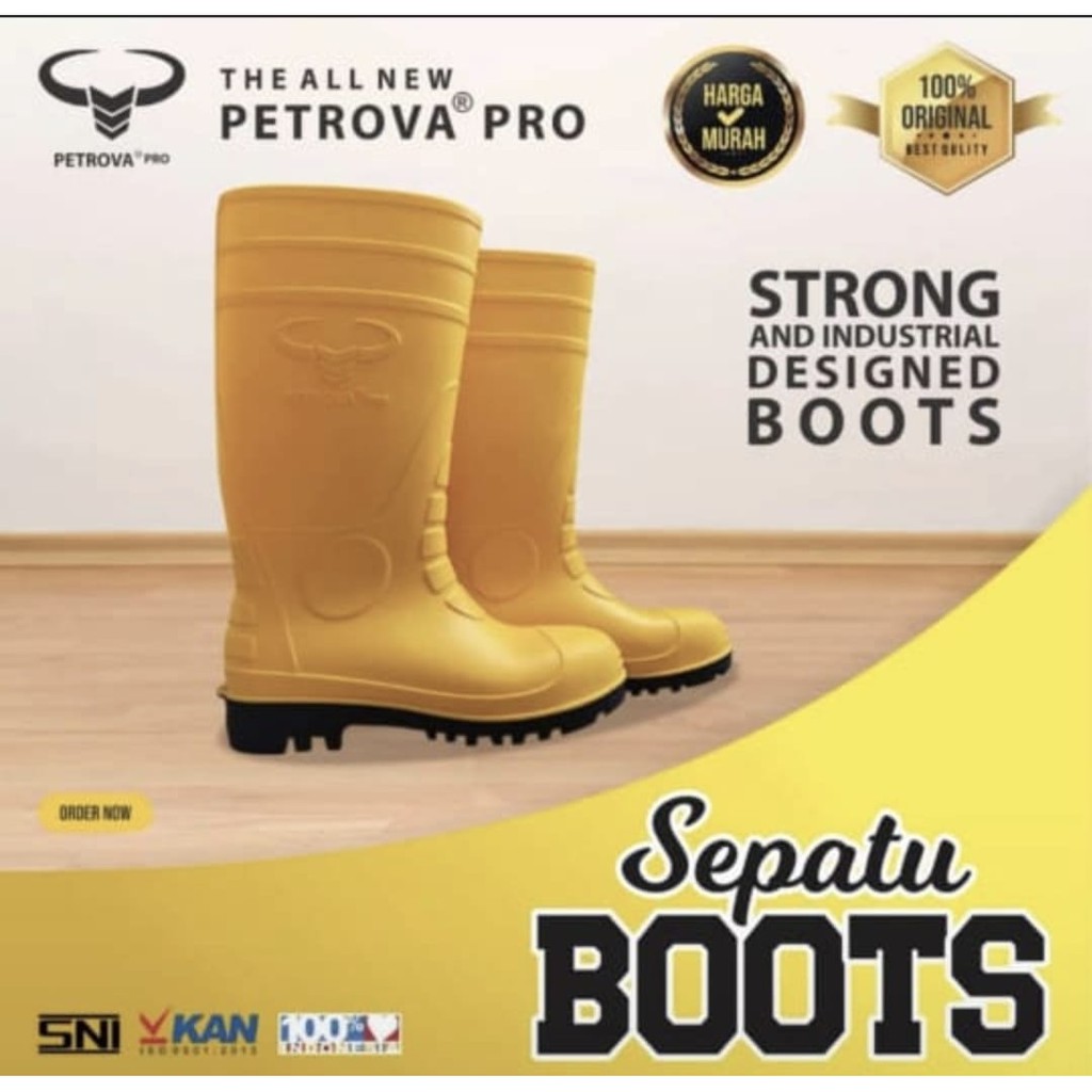 SEPATU BOOT PETROVA PRO KUNING