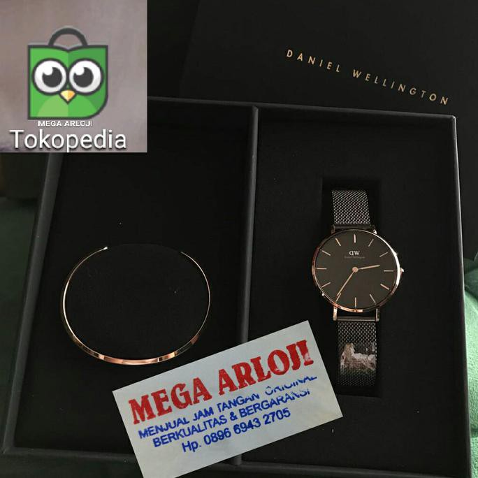 TERBARU JAM TANGAN CEWEK WANITA DANIEL WELLINGTON DW PAKET GELANG ORIGINAL B M TERLARIS