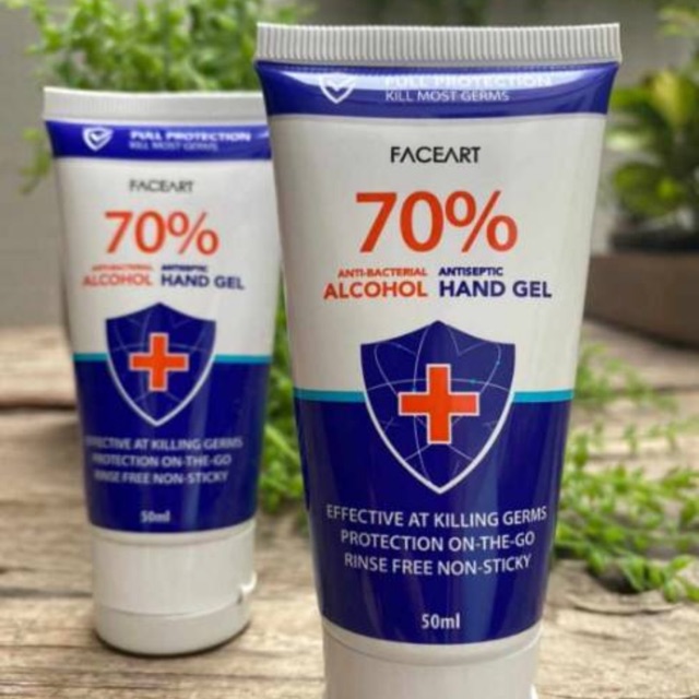 Hand sanitizer faceart