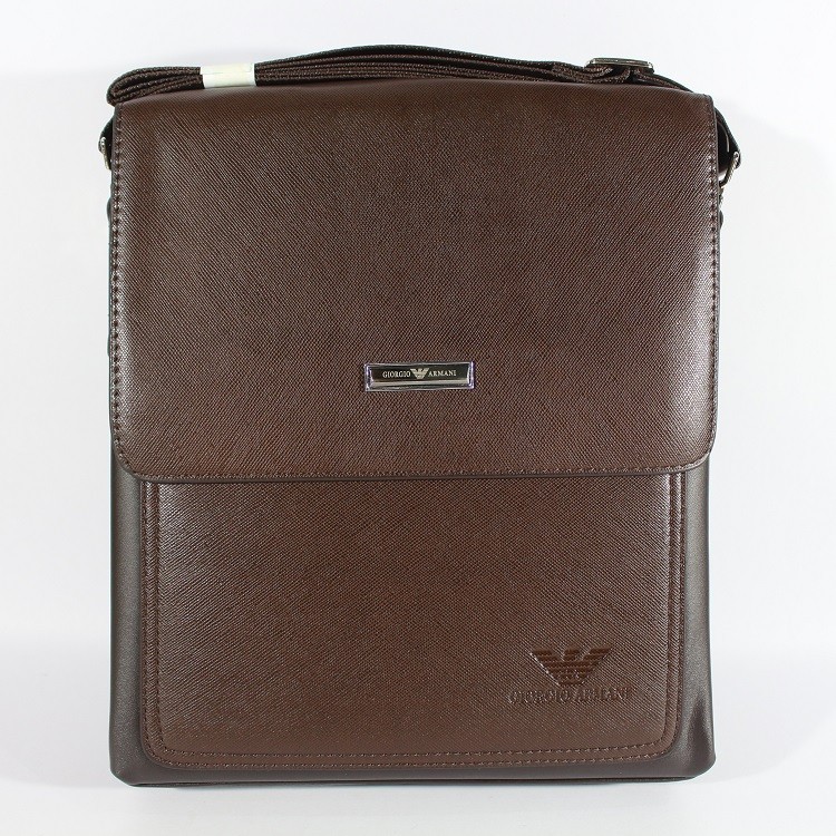 TAS SELEMPANG PRIA KANTOR CASUAL IMPORT - GIORGIO ARMANI 2909 BROWN