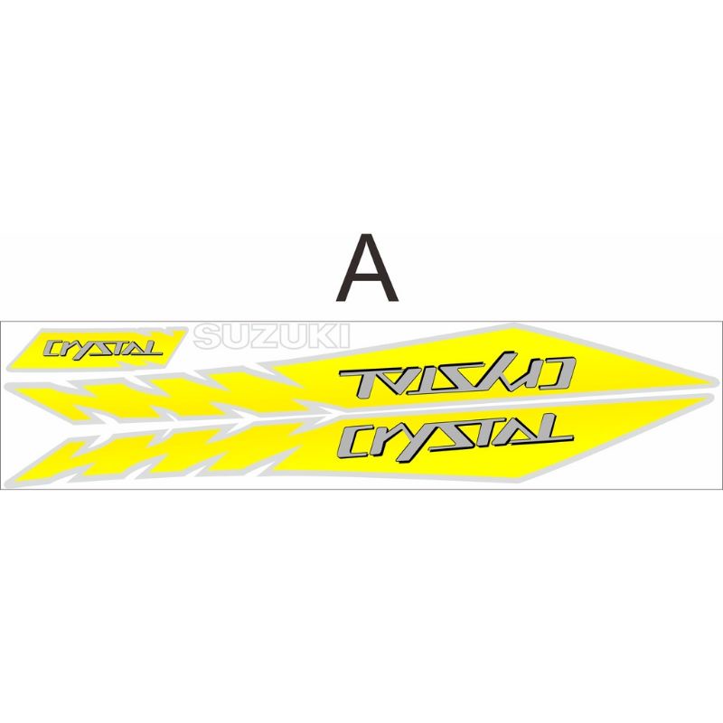 striping stiker Lis Suzuki crystal 110 crystal 1992 1993 copy original crystal model gergaji