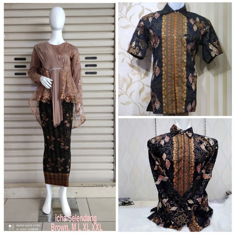 IndahKebaya | COUPLE KEBAYA SELENDANG MODERN / KEBAYA TUNANGAN / KEBAYA WISUDA/COUPLE KELUARGA MURAH