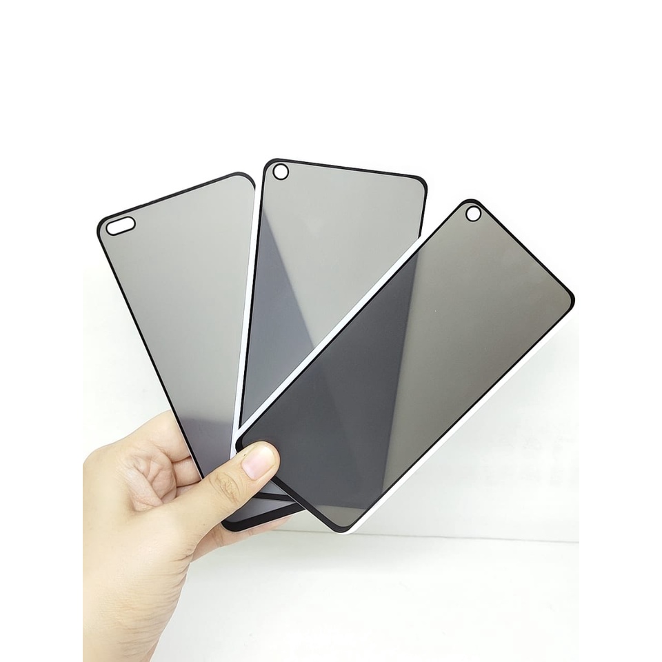 Anti SPY FULL LAYAR Oppo Reno 4 / Reno 4F / Reno 5 / Reno 5 5G Tempered Glass Privacy List Warna Full Lem ANTI I
