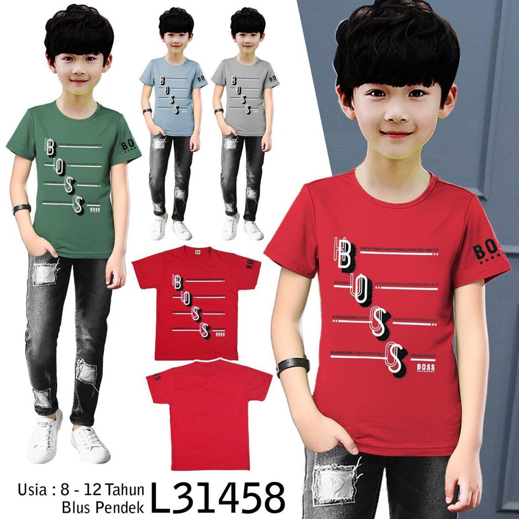  Kaos  Anak  Laki  Laki  Import Usia  8 12  Tahun  Original 