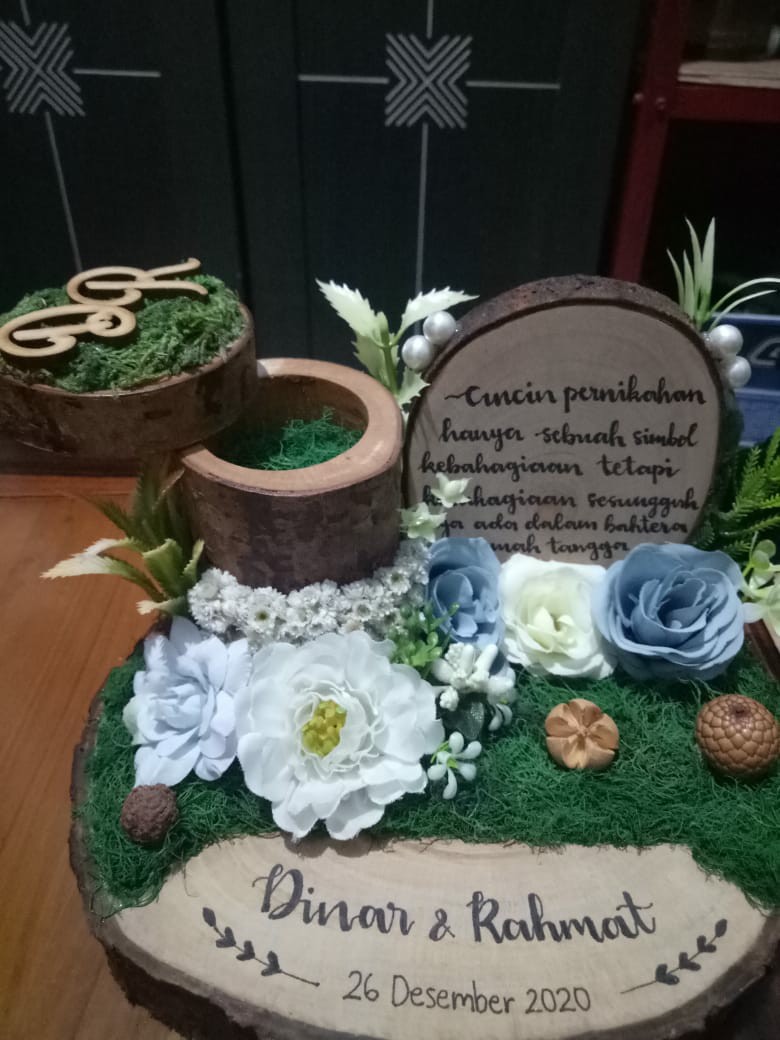 Tempat Cincin Dan Kalung Rustic Kayu Woodlog