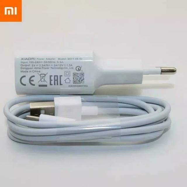 Charger Xmi 2.5A 9V Micro/Type C QC 2.0 &amp; 3.0 Fast Charging ORIGINAL 100% Note 3,Note 4x,Mi4c,Mi5