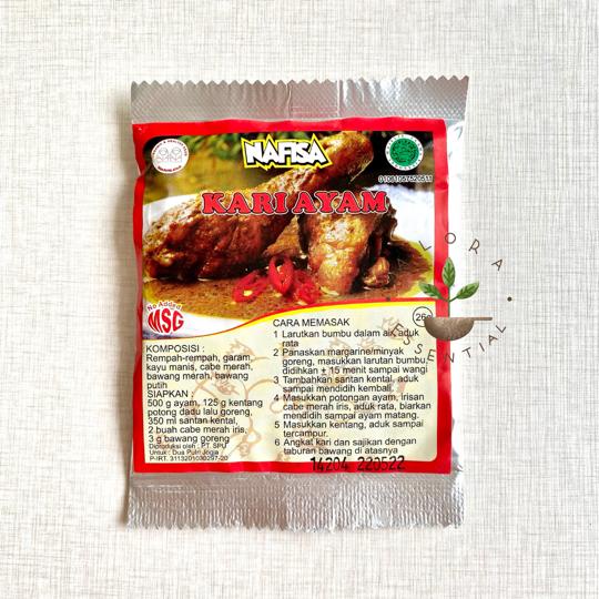 Nafisa Bumbu Instan Kari Ayam 30gr - Bumbu Kari Ayam Nafisa