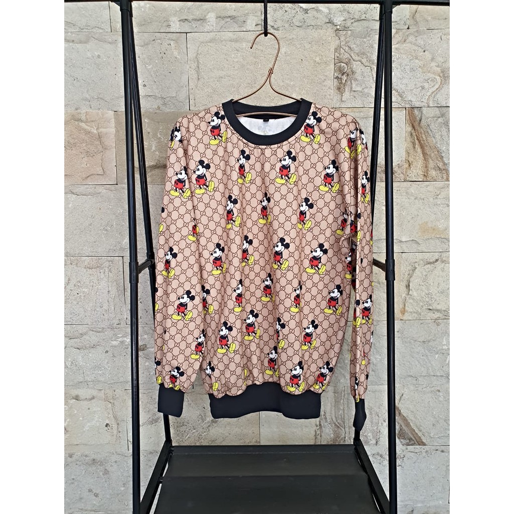SWEATER WANITA GUCCI MICKEY/SWEATER WANITA KOREA MURAH/SWEATER MICKEY MOUSE WANITA/SWEATER RAJUT