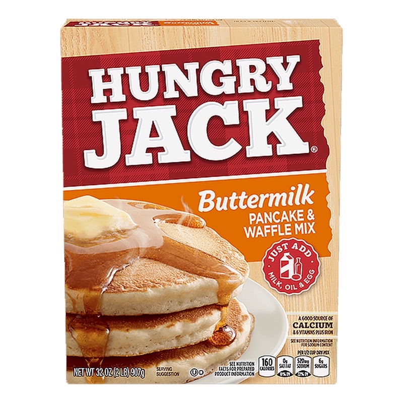 

Hungry Jack Buttermilk Pancake Waffle Mix Instant Flour Breakfast Food Tepung Instan Roti Kue Sarapan